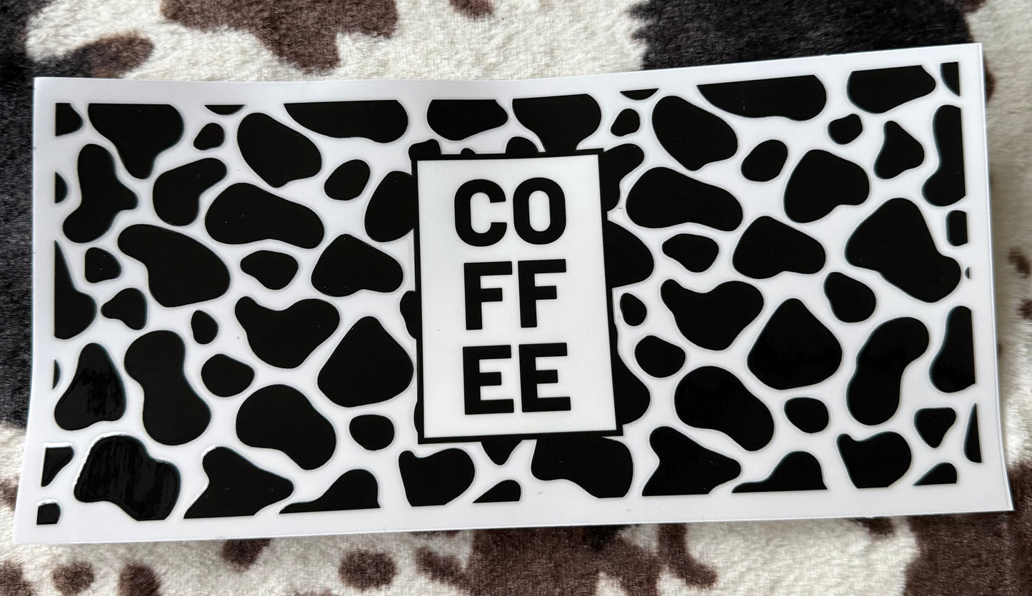 Cow Print/ Coffee