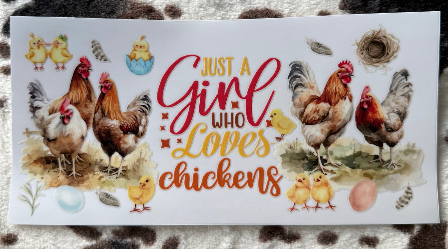 Just A Girl Who Loves Chickens