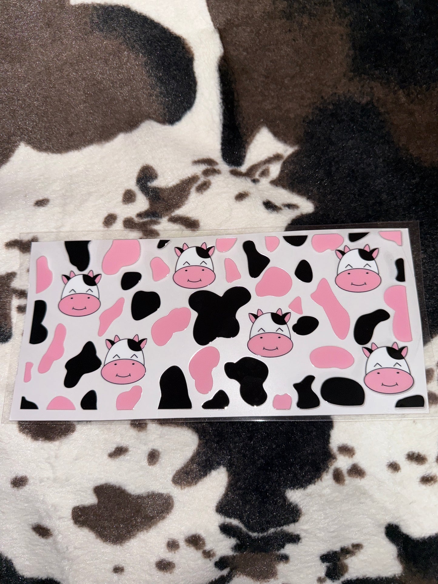 Pink & Black Cow