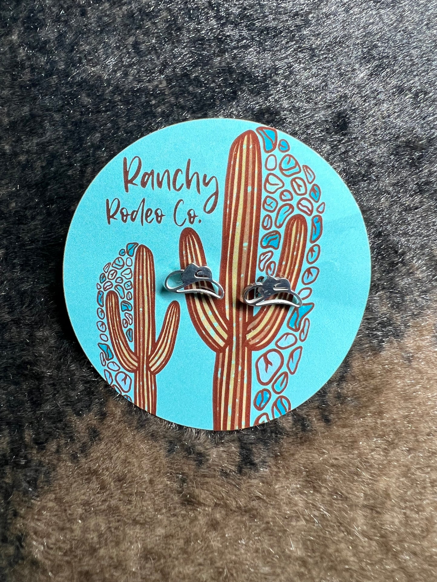 Cowboy Hat Stud Earrings