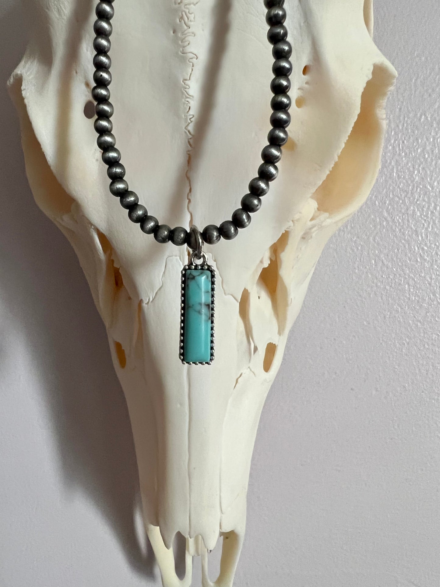 4mm Navajo Style Pendant Choker