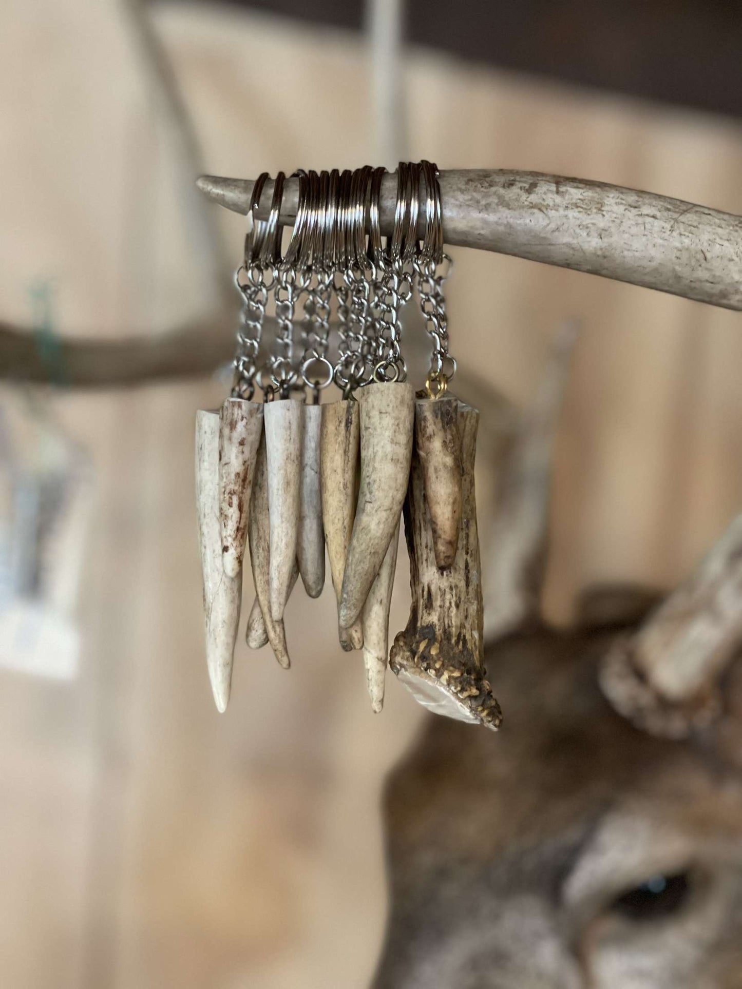 Deer Antler Keychain