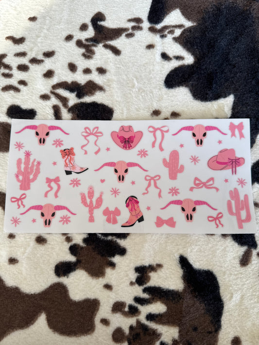 Pink Cactus/BullSkull