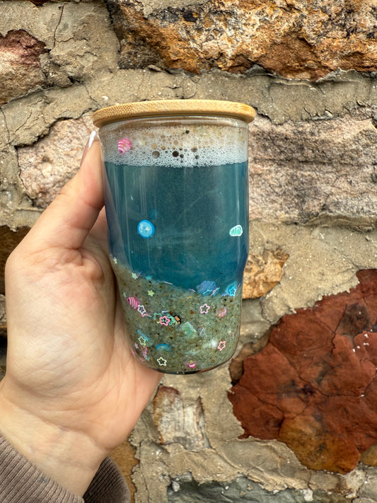 3oz Beach Glass Cup