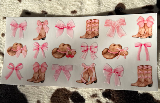 Pink Bows & Brown Boots