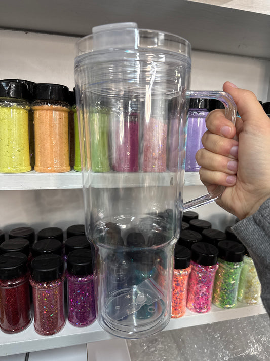 40oz Snow Globe Cup w/ Handle