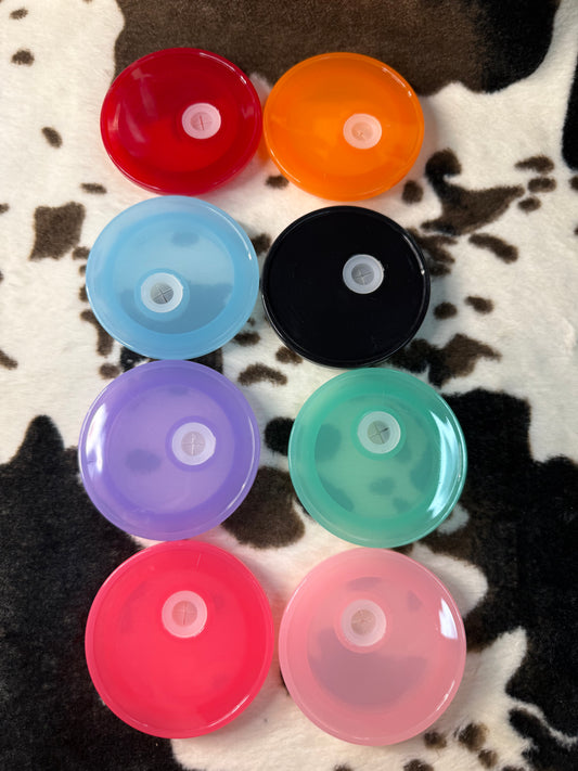 Colored Acrylic Lids 16oz/20oz compatible