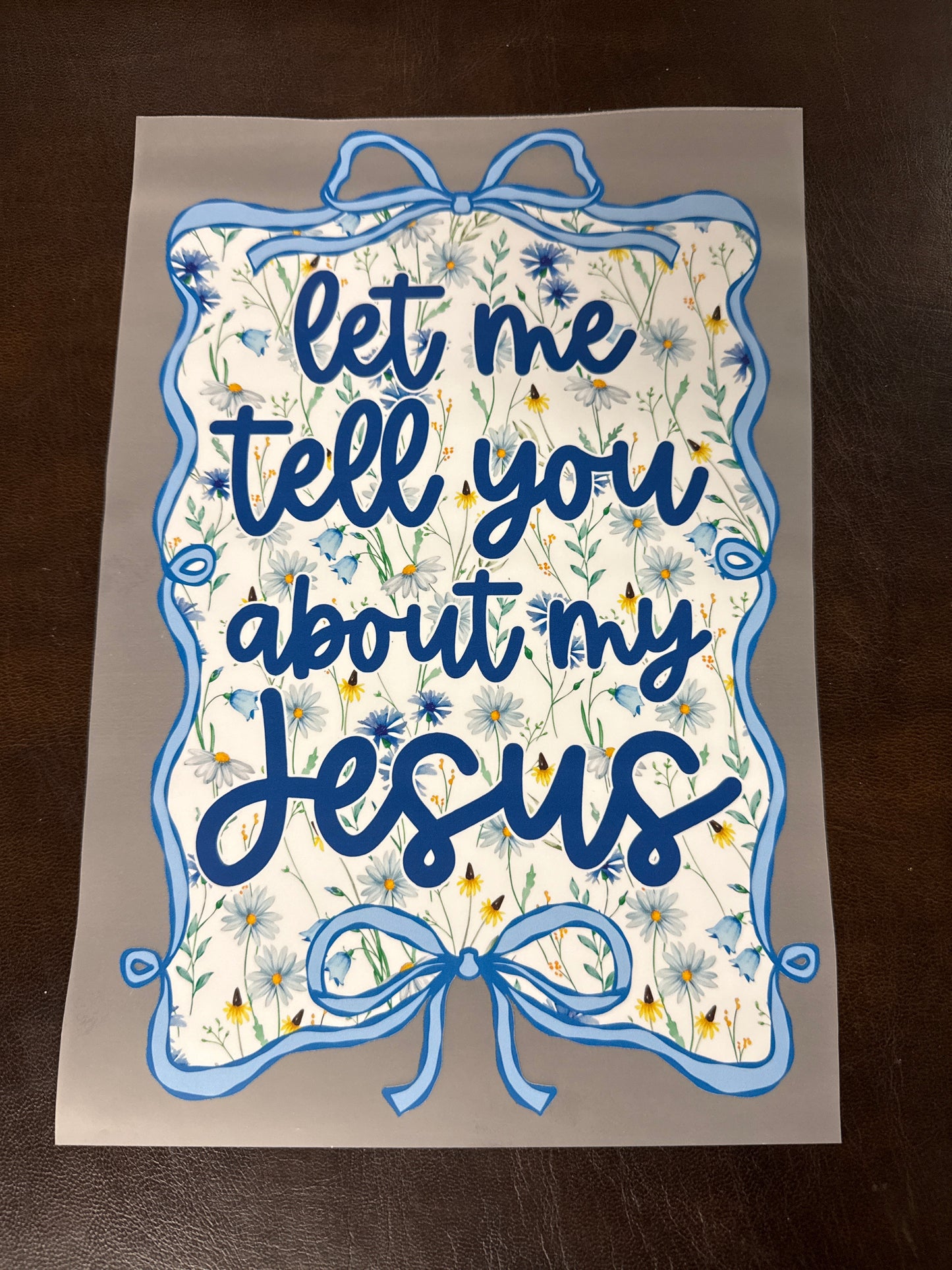 Let me tell you about my Jesus