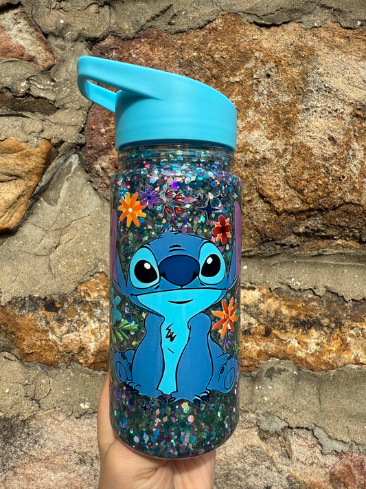10oz kids snowglobe Stitch Glitter Cup