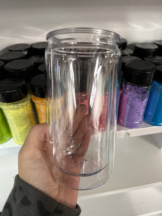 16oz Snow Globe Acrylic Tumblr (SEE OTHER LISTINGS TO ADD TO CART TO COMPLETE CUP)