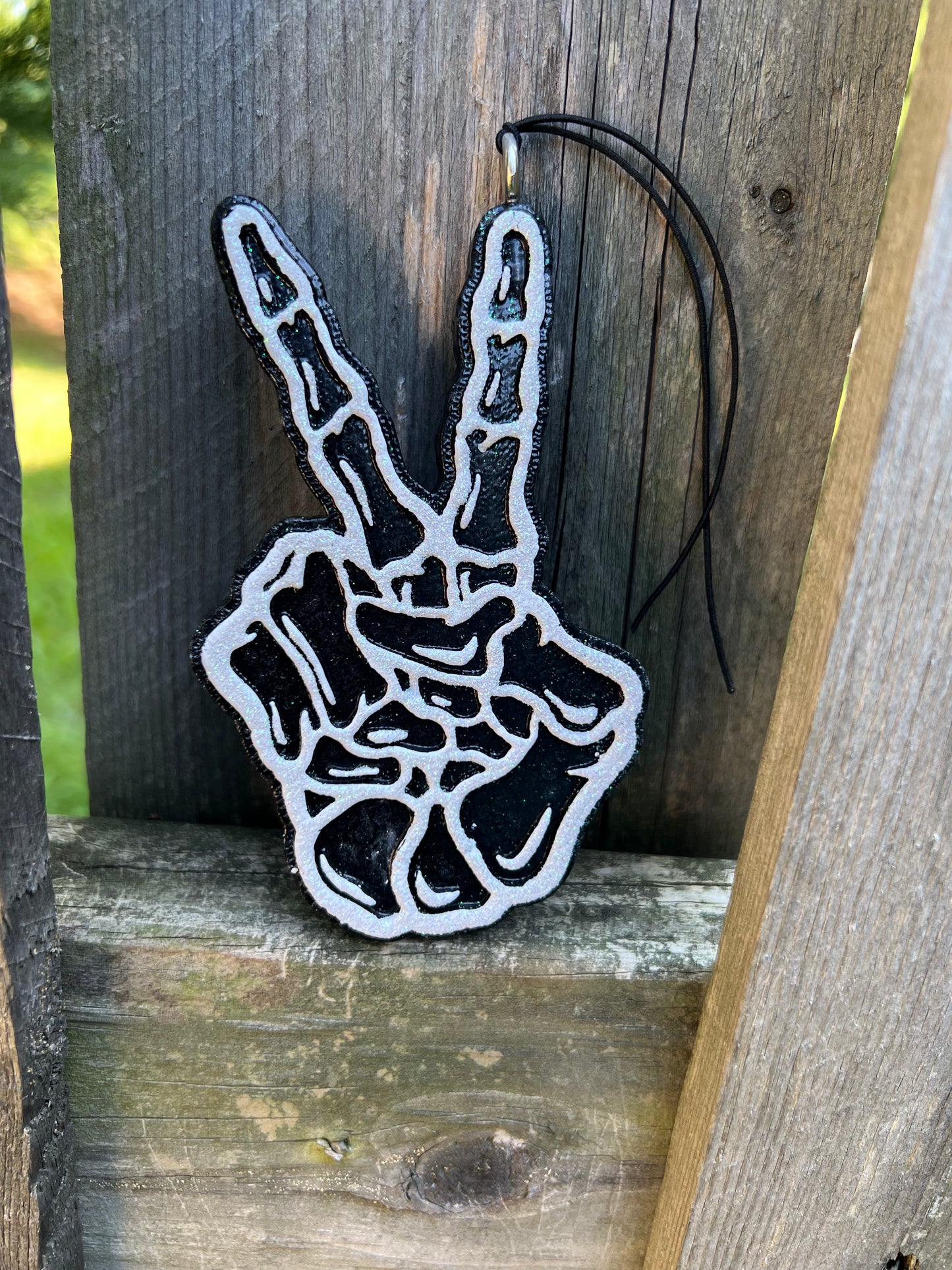 Skeleton Peace Sign