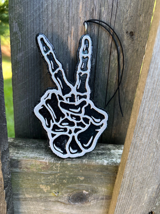 Skeleton Peace Sign