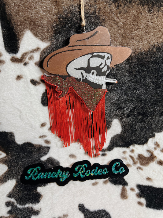 Christmas Cowboy Skeleton