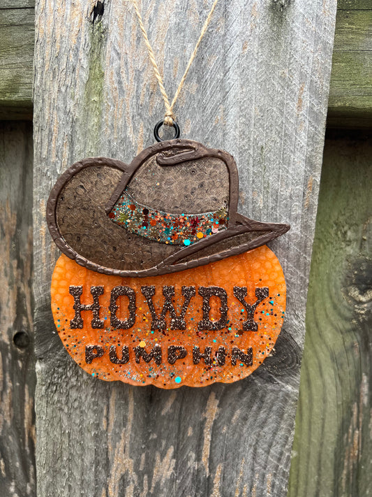 Howdy Pumpkin Freshie