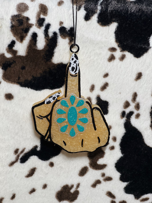 Middle Finger Concho Ring