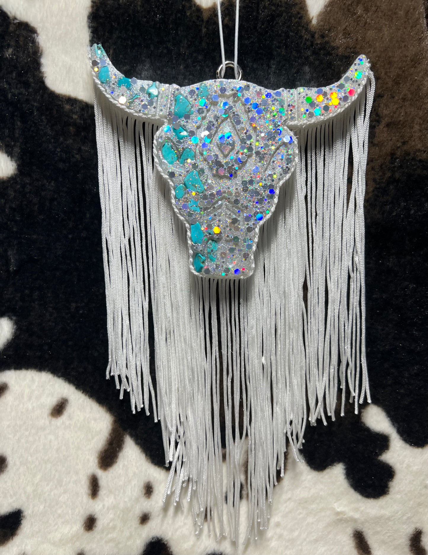 Bull Skull W/ Fringe