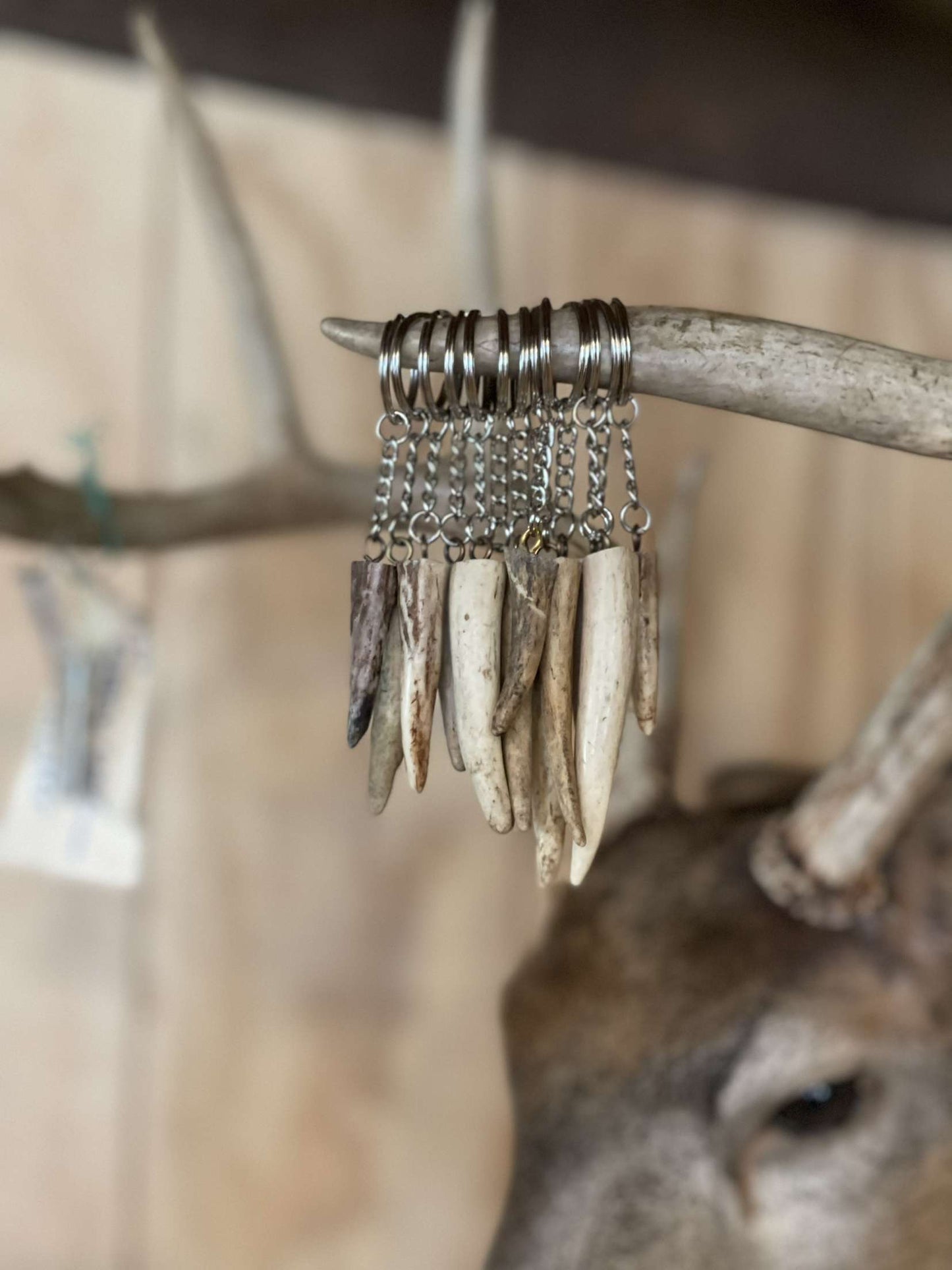 Deer Antler Keychain