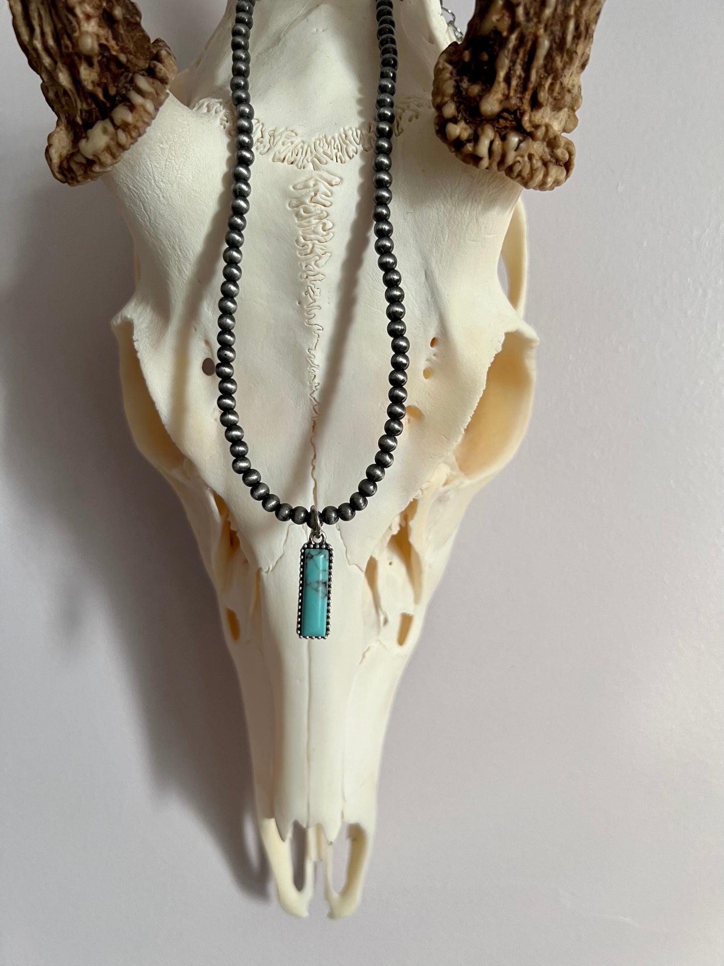4mm Navajo Style Pendant Choker