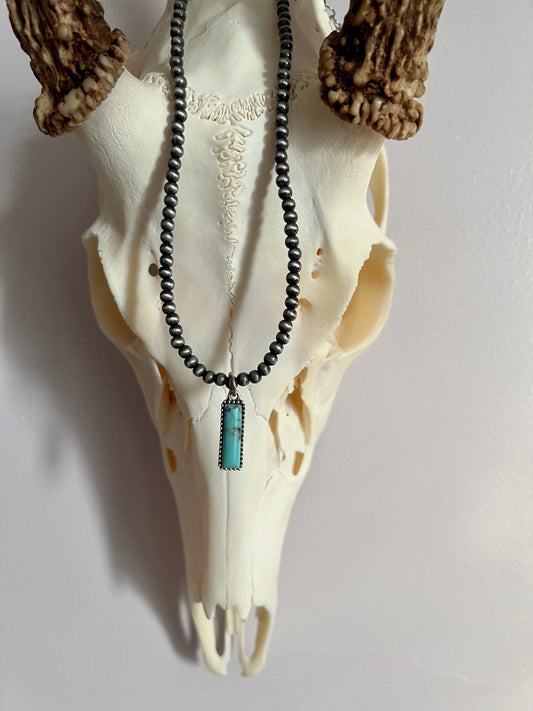 4mm Navajo Style Pendant Choker