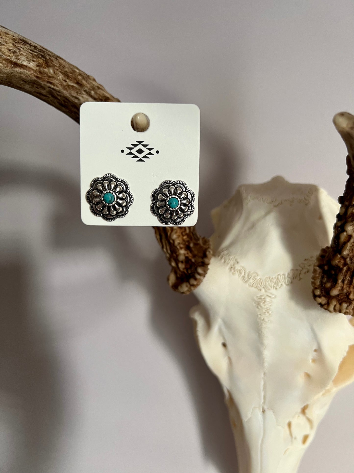 Concho Stud Earrings