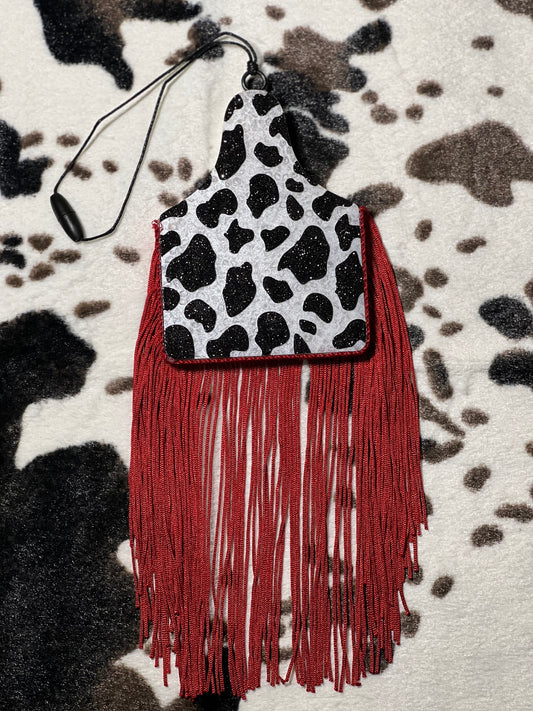 Cow Print Cow Tag